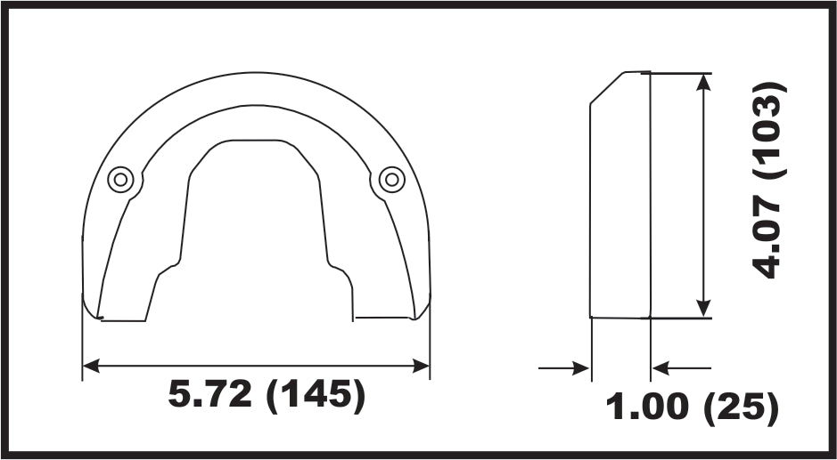 00152A Bombardier (OMC) Front Gearcase Anode Replaces 983494 