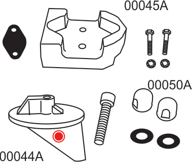 10205A Alpha 1 Gen I Anode Kit (No Power Steering) Replaces 888756