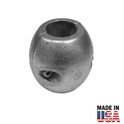 C1250AA (Large) Streamlined Shaft Anode – 1-1/4" Aluminum Sacrificial Shaft Anode