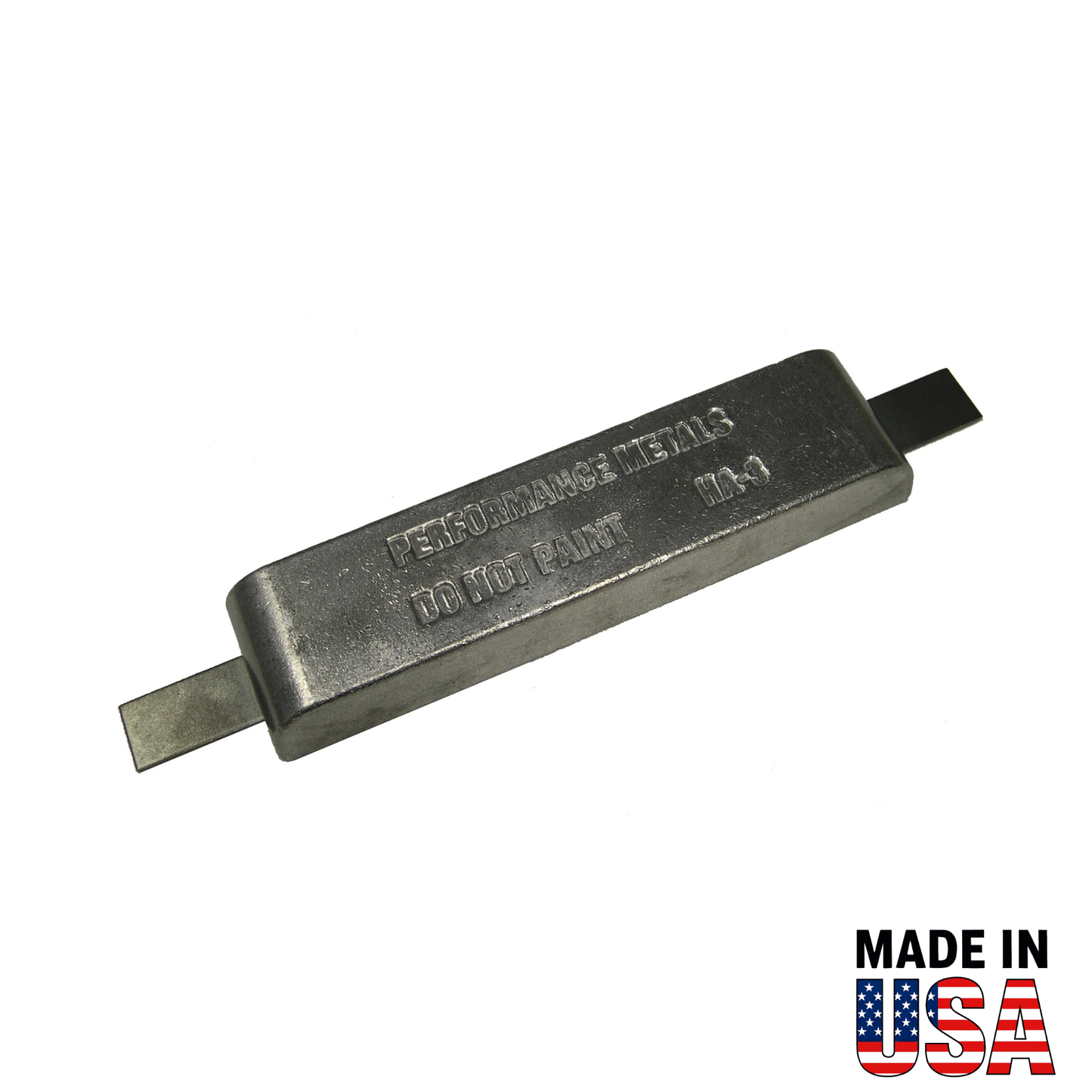 HA3A-S 5 lb Strap Anode with Steel Strap – Aluminum Sacrificial Hull Anode