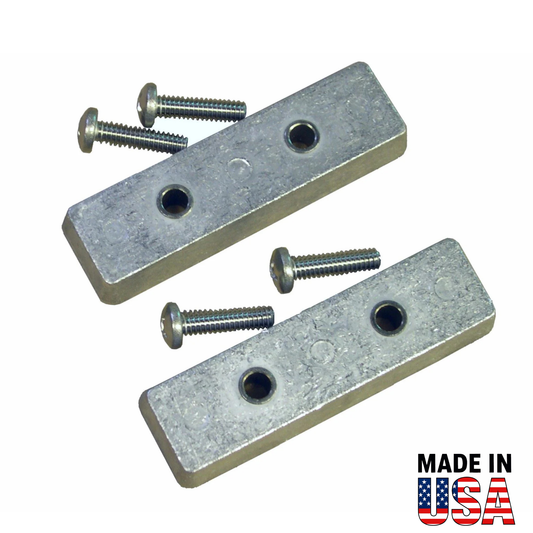 HBNTA Bennett Trim Tab Anode Set – Aluminum Sacrificial Trim Tab Anodes