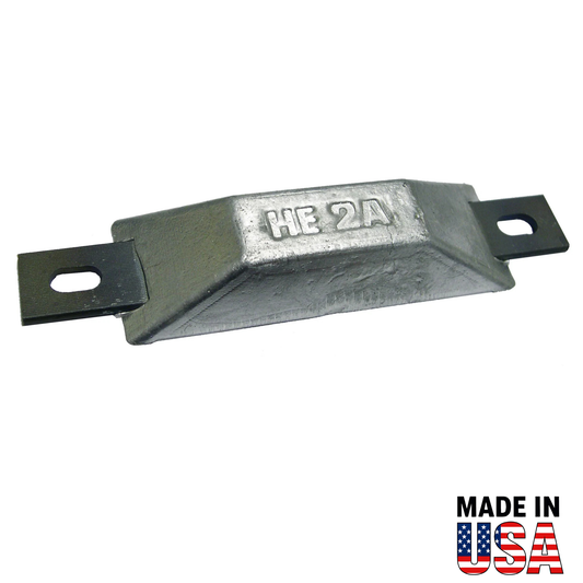 HE002A European Hull Anode – Aluminum Sacrificial Hull Anode