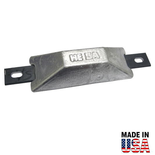 HE005A European Hull Anode – Aluminum Sacrificial Hull Anode