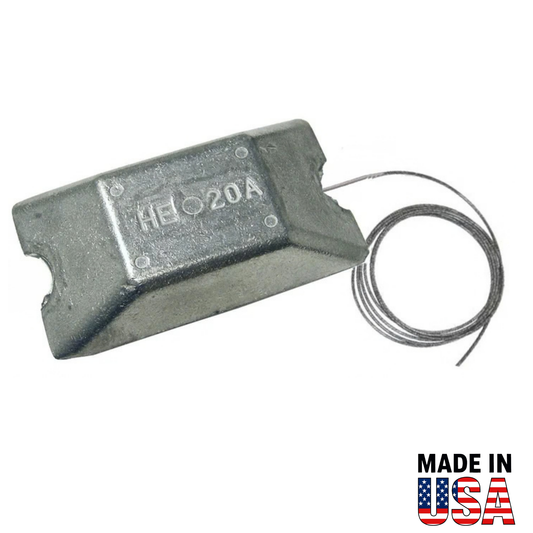 HE020AW 1.8 lb Hanging Anode with Stainless Wire