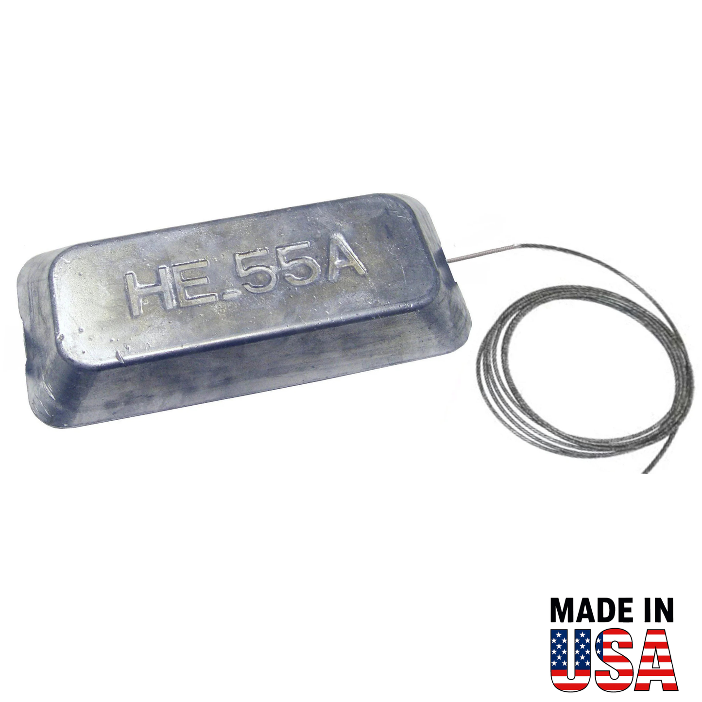 HE055AW 5 lb Hanging Anode – Aluminum Sacrificial Hanging Anode