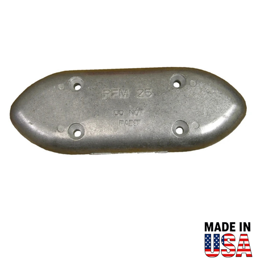 HM25A Hull Anode – Aluminum Transom Anode
