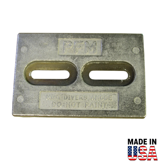 HMDDA Mini Diver's Anode – Aluminum Sacrificial Hull Anode