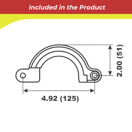 00035A Yanmar Saildrive Split Ring Navalloy Aluminum Anode — Replaces 196440-02660