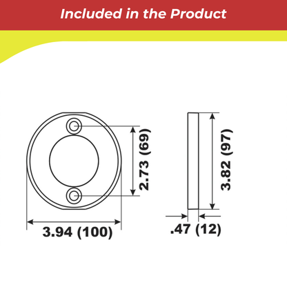 00113A for Volvo Penta V-15 Prop Ring Anode — Replaces Volvo 875810