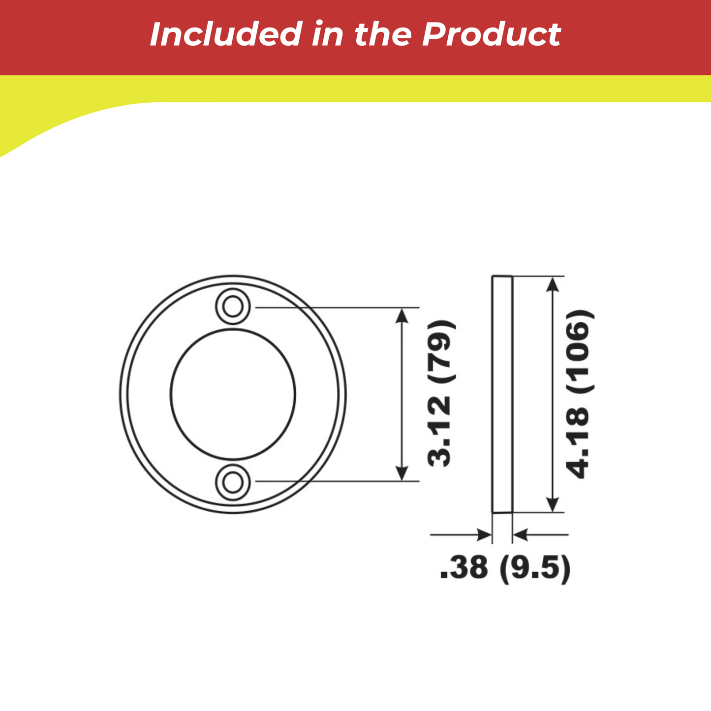 00115A for Volvo Penta V16 Prop Ring Anode — Replaces Volvo 875809