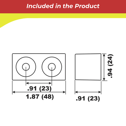 00124A for Yamaha Block Anode — Replaces Yamaha 6E5-45251-00