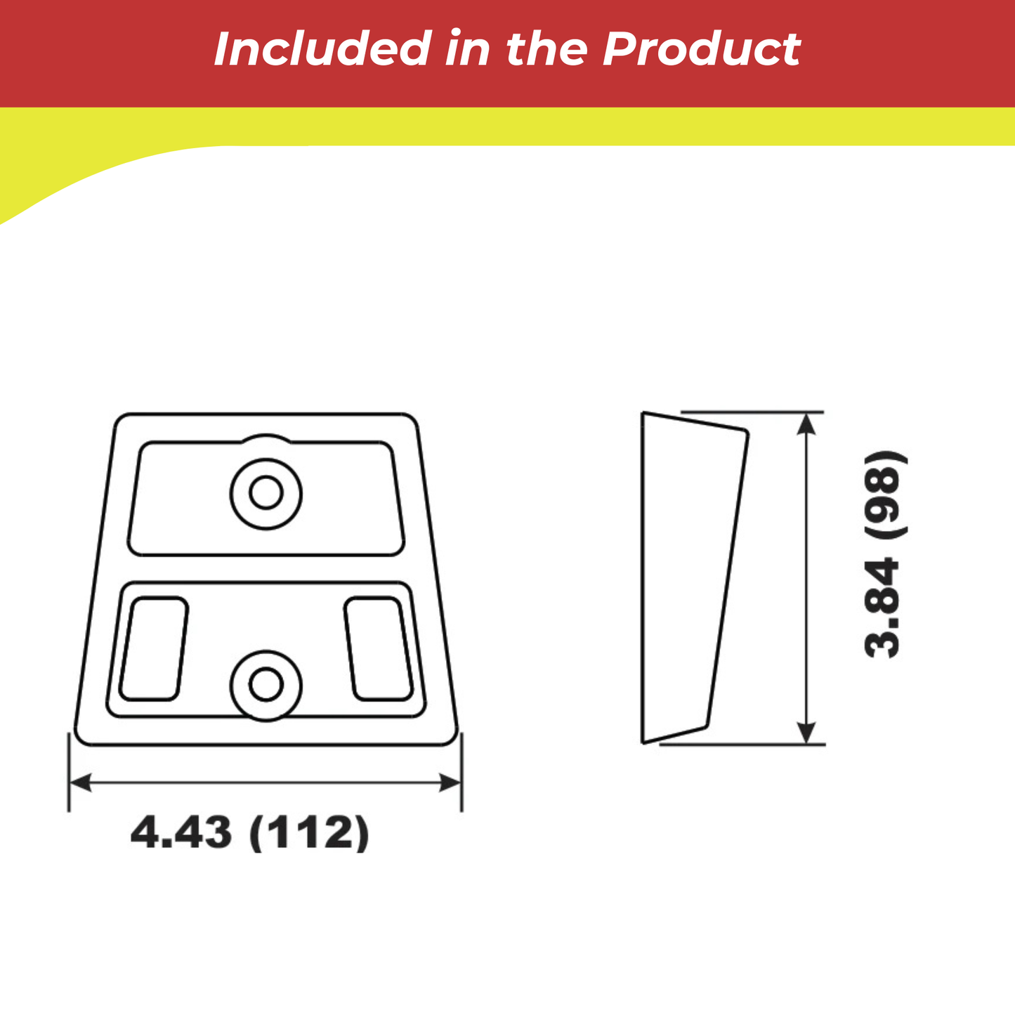 00154A for Bombardier (OMC) Transom Mount Anode — Replaces OMC 984547
