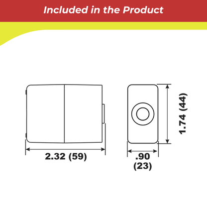 00155A for Bombardier (Johnson/Evinrude) Rear Gearcase Block Anode — Replaces 433458 / 398331