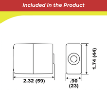 00155A for Bombardier (Johnson/Evinrude) Rear Gearcase Block Anode — Replaces 433458 / 398331