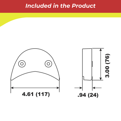 00192A for Bombardier (Johnson/Evinrude) Side Mounted Anode — Replaces 392123