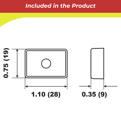 00226A for Square Block Anode 4–9.9hp — Replaces Mercury 875208 / Tohatsu 3H6-60218-0