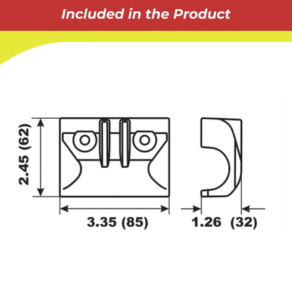 00361A for Yamaha Bracket Anode — Replaces Yamaha 63D-45251-01