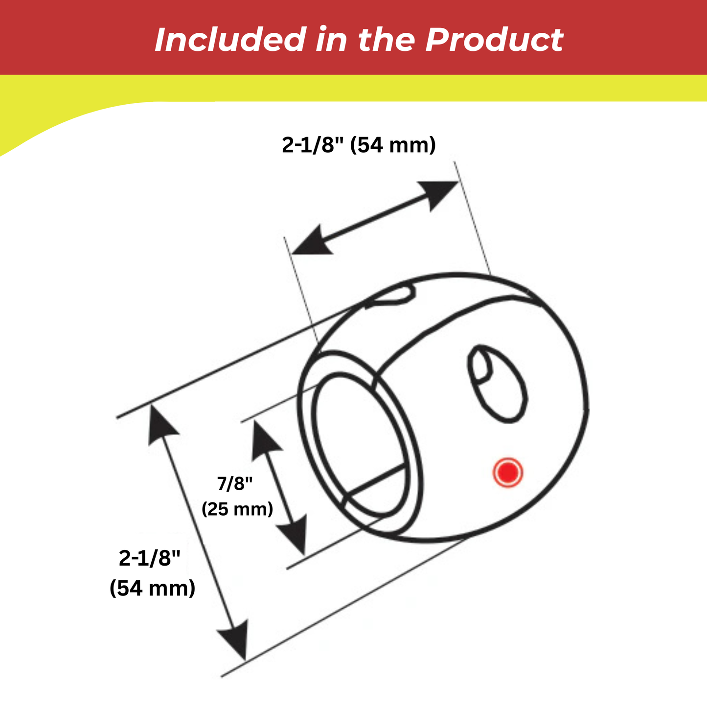 C0875A Streamlined Shaft Anode – 7/8" Aluminum Shaft Anode