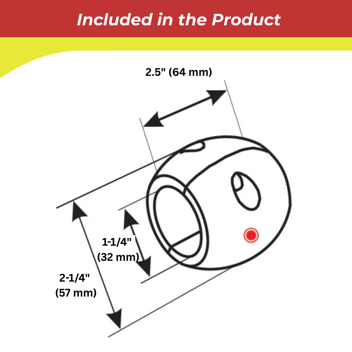 C1250A Streamlined Shaft Anode – 1-1/4" Aluminum Sacrificial Shaft Anode