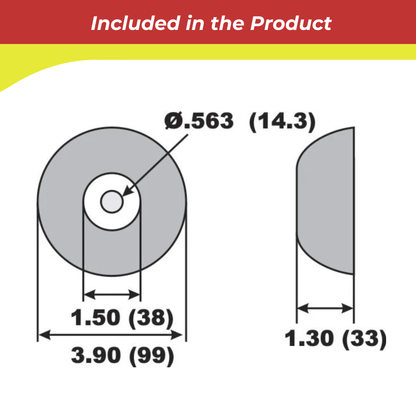 HD56A 0.4kg Disc Anode – Aluminum Sacrificial Disc Anode