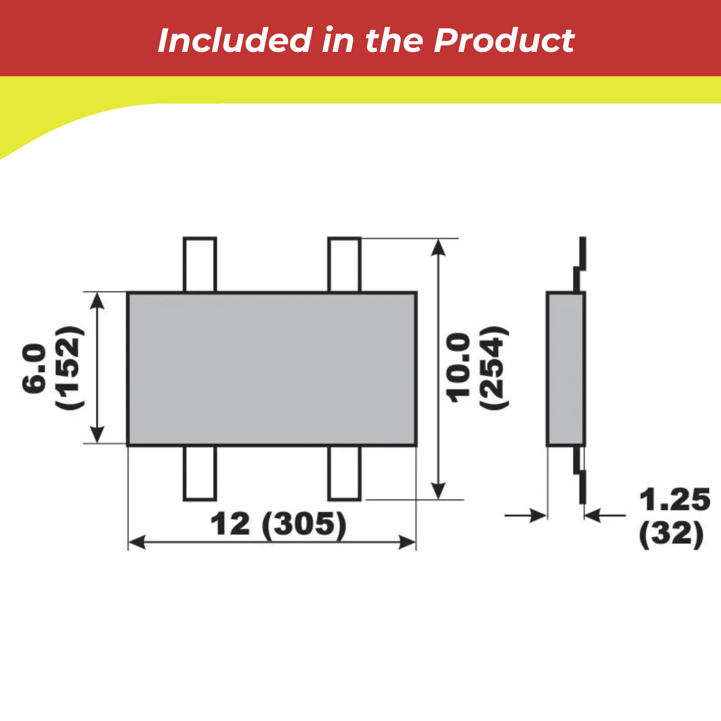 HS23A-S 10 lb Strap Anode with Steel Straps – Aluminum Sacrificial Hull Anode