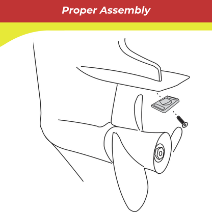 00222A for Gear Housing Anode — Replaces Mercury 42121Q02
