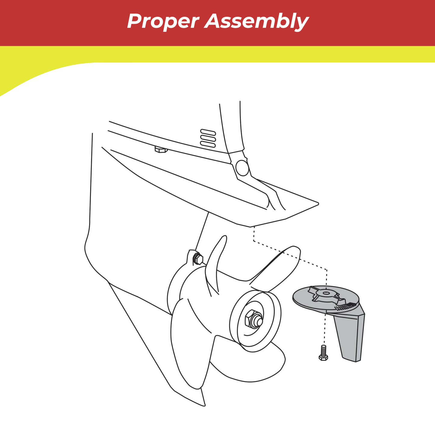 00380A for Mercury Trim Tab Anode 25–50hp — Replaces Mercury 822157T 2
