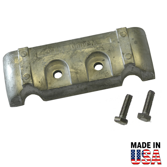 Metal 0093a with two screws on a white background, featuring 'Made in USA' text.