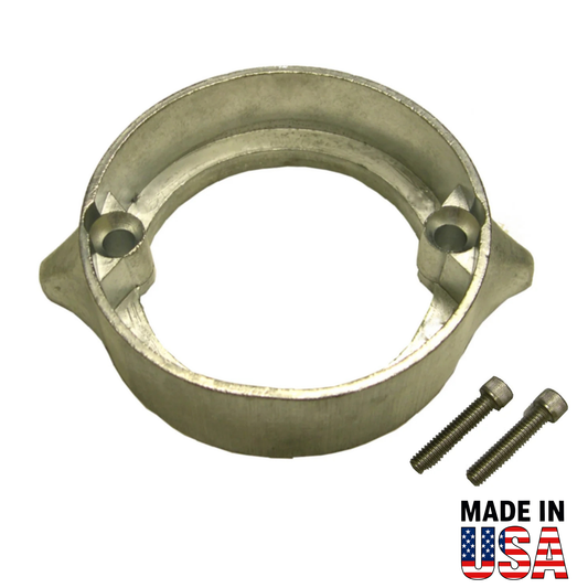 Metal 00116A component with two screws on a white background, featuring 'Made in USA' text.