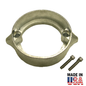 Metal 00116A component with two screws on a white background, featuring 'Made in USA' text.