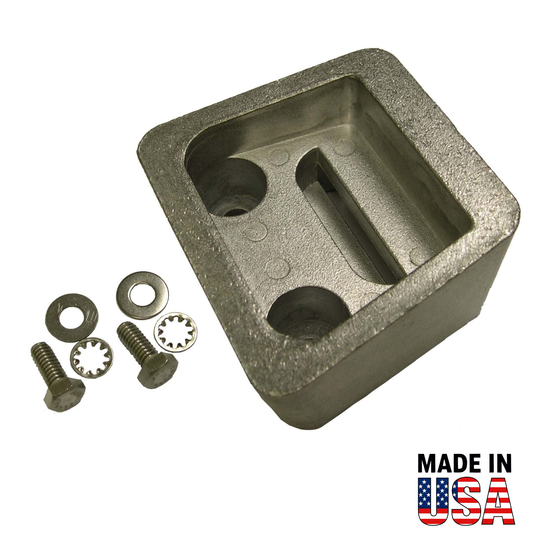 00117A for Volvo Penta Gimbal Plate Anode — Replaces Volvo 3854130