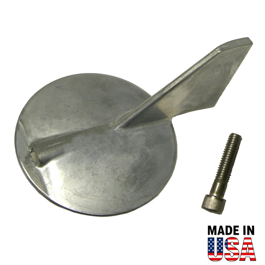 Performance Metals Yamaha trim tab anode 150-225hp. Replaces 6J9-45371-01. Aluminum corrosion protection for salt, brackish, and fresh water outboards.