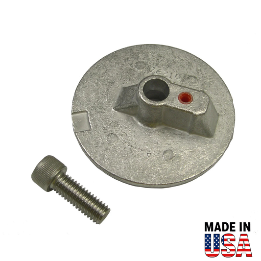 Metal 00268A component with a bolt on a white background, featuring 'Made in USA' text.