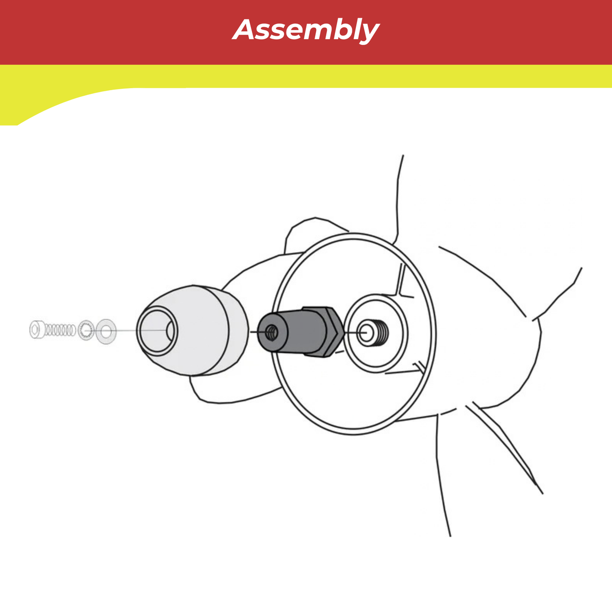 10195A Prop Anode Retrofit Kit for Mercruiser Bravo 3 (2003 & Earlier)