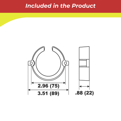00048A for Mercruiser Bravo 1 Bearing Cavity Anode — Replaces Mercury 806188Q1