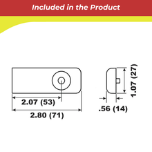 Technical drawing of a 00094A component with dimensions on a white background.