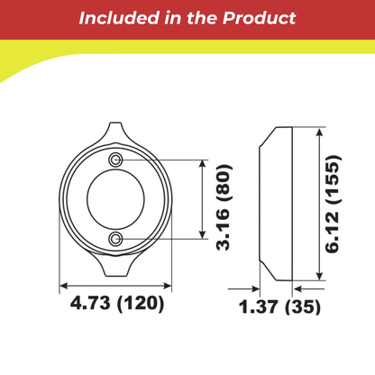00161A for Volvo Penta V18 Prop Ring Anode — Replaces Volvo 875815