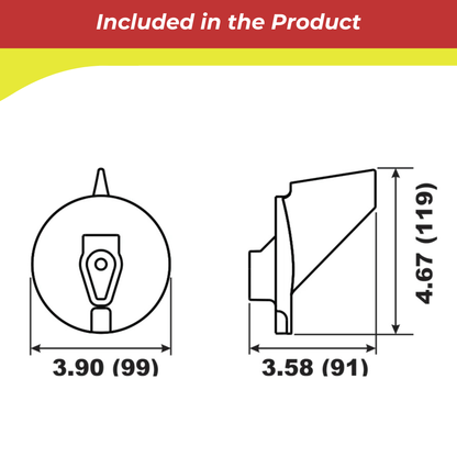Technical drawing of a 00180a anode component with dimensions on a white background.