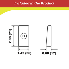 00198A for Side Pocket Anode Thin — Replaces Honda 41109-ZW1-B00