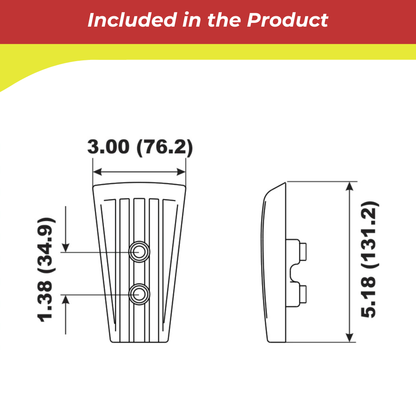 00218A for Volvo Penta DPH Cavitation Plate Anode — Replaces 3588746, 3588748, 3863206