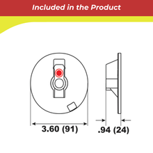 Technical drawing of a 00268A anode with dimensions labeled