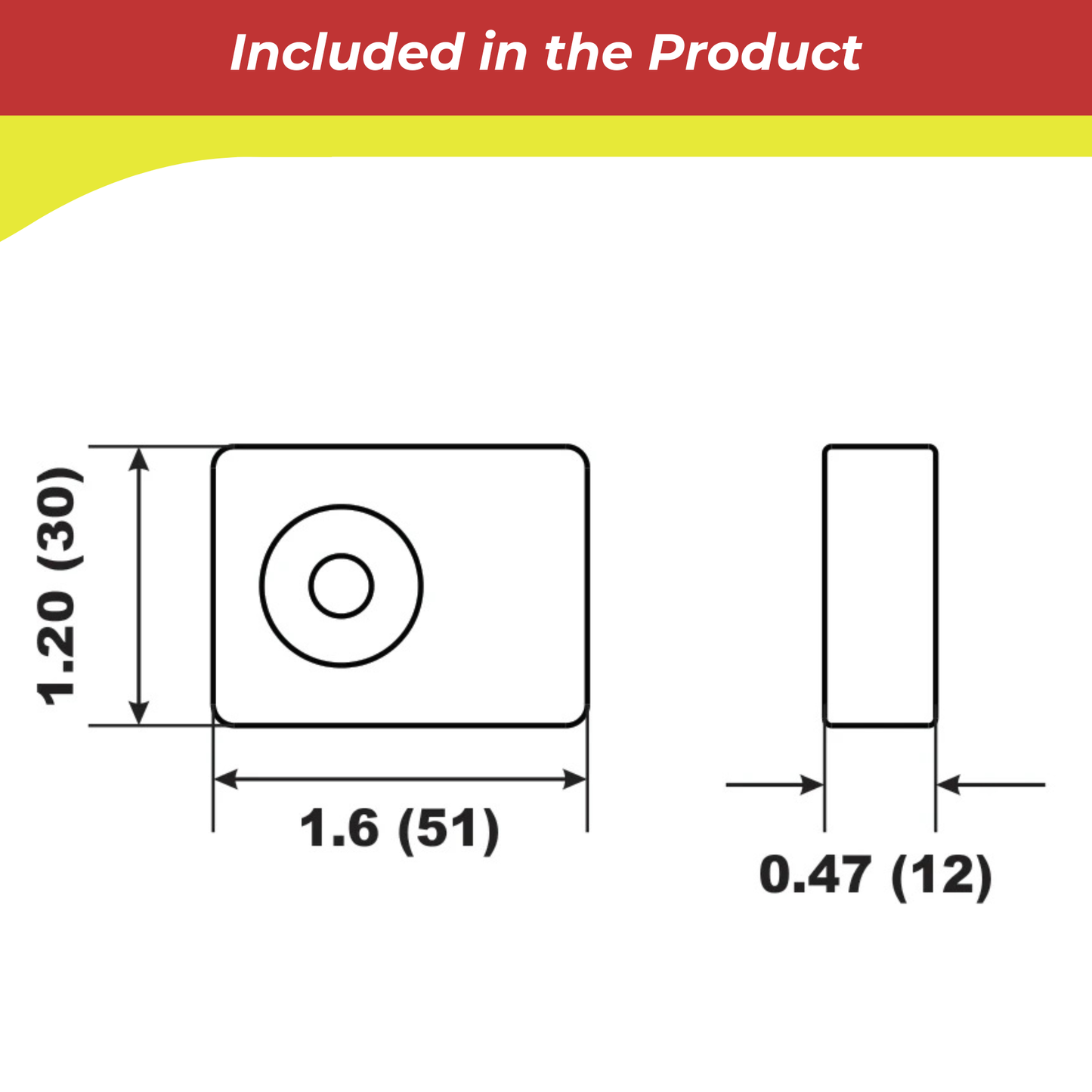 Technical drawing of a 00354A anode with dimensions labeled