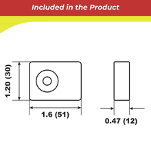 Technical drawing of a 00354A anode with dimensions labeled