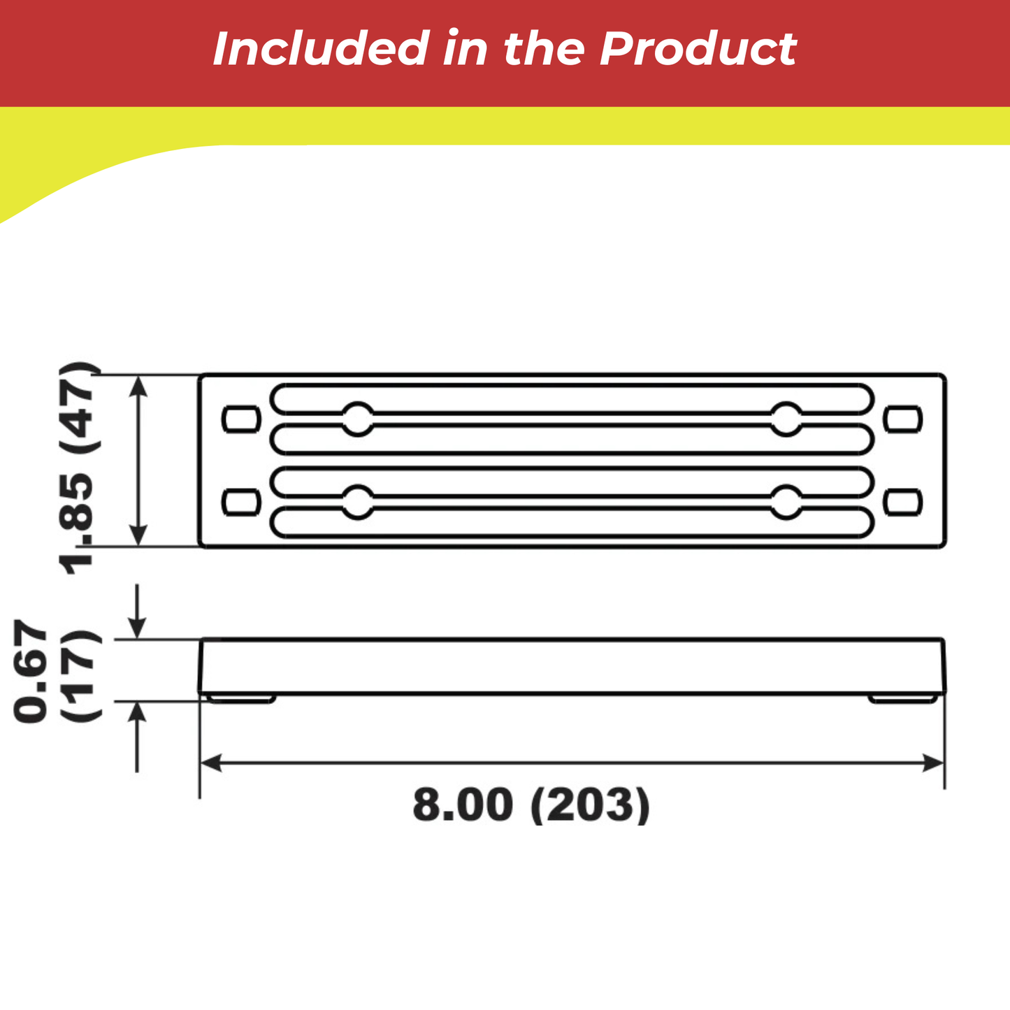 Technical drawing of a 00357a with dimensions labeled