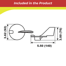 00364A for Yamaha Trim Tab Anode 50–100hp — Replaces Yamaha 67F-45371-00