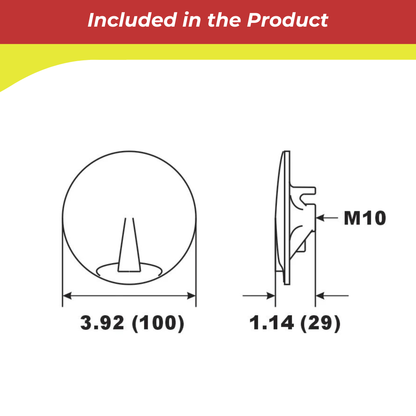 00366A for Yamaha Trim Tab Anode 200–300hp (No Fin) — Replaces Yamaha 6CE-45373-00 & 61A-45371-00