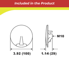 00366A for Yamaha Trim Tab Anode 200–300hp (No Fin) — Replaces Yamaha 6CE-45373-00 & 61A-45371-00