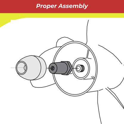 00196A for Mercruiser Bravo 3 Replacement Prop Anode (2003 & Older)