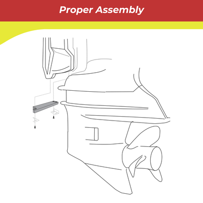 Diagram of a boat propeller assembly with labeled parts on a white background.
