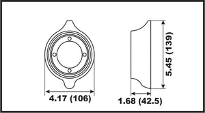 00160A Volvo Penta 110 Sail Drive Prop Ring Anode